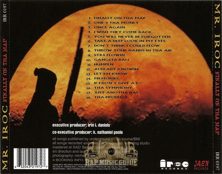 Mr. Iroc - Finally On Tha Map: 1st Press. CD | Rap Music Guide